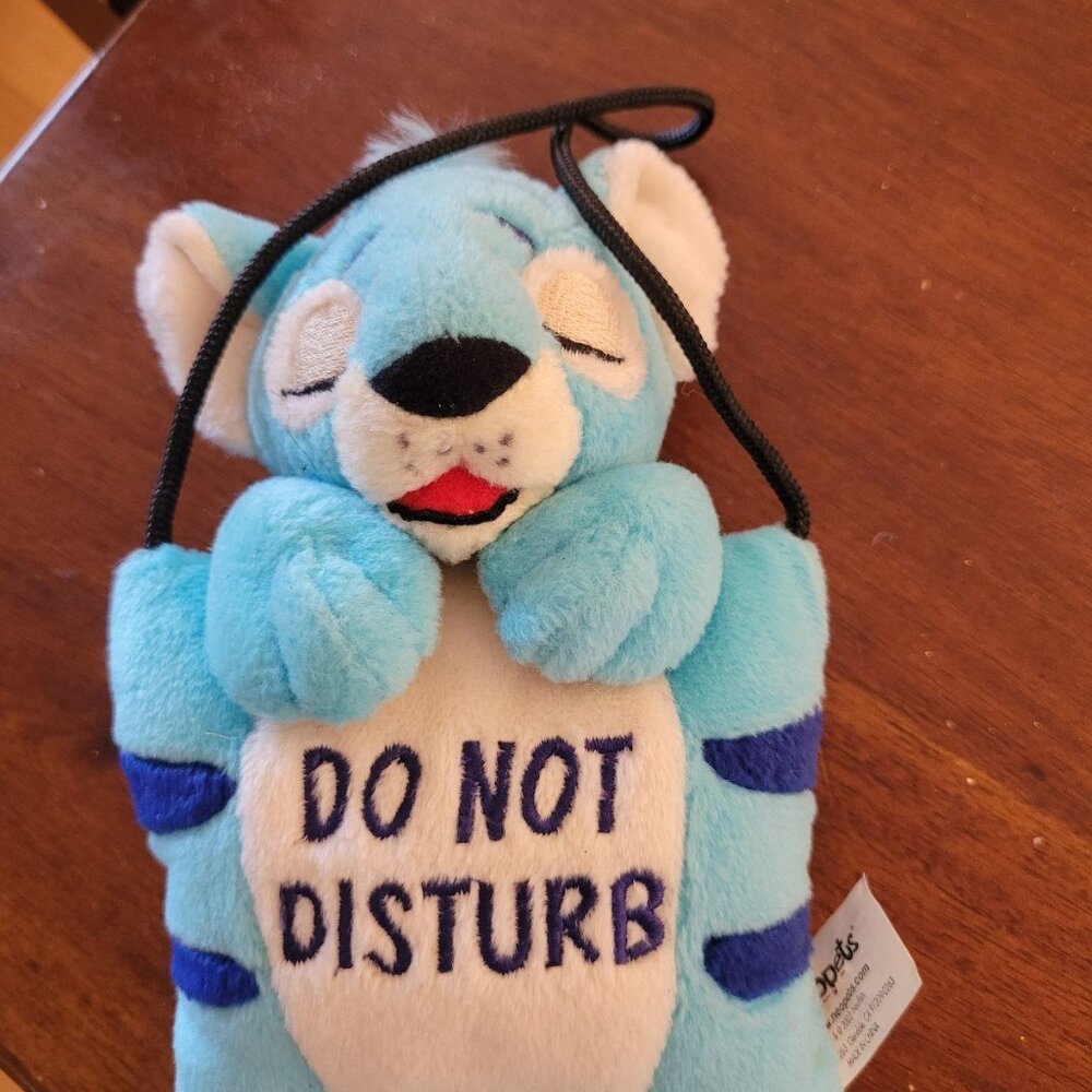 Rare Neopets Blue Kougra Plushie Door Hanger 2003. Plush is still Fluffy and puf - Picture 5 of 9